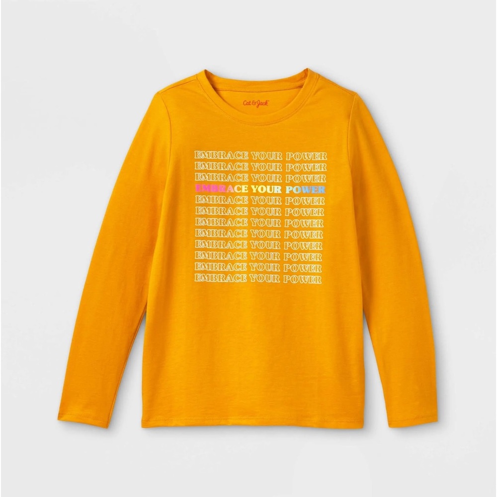 Girls Cat & Jack Graphic T-Shirt 'Embrace Your Power’